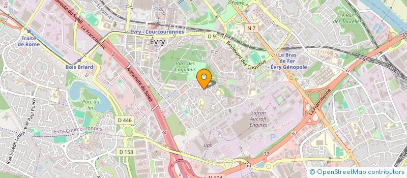 localisation de l'entreprise PERSIENNE STUDIO  EVRY-COURCOURONNES