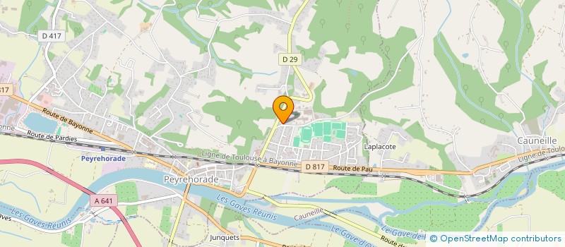 localisation de l'entreprise PERSILLON CHARPENTE BOIS  PEYREHORADE