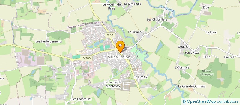 localisation de l'entreprise PERSISTANCE  SAINT-ERBLON