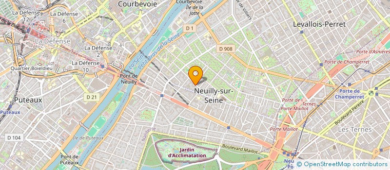 localisation de l'entreprise PERSO à NEUILLY-SUR-SEINE