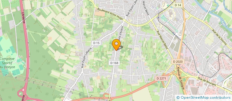 localisation de l'entreprise PERSO'JETS à OLIVET