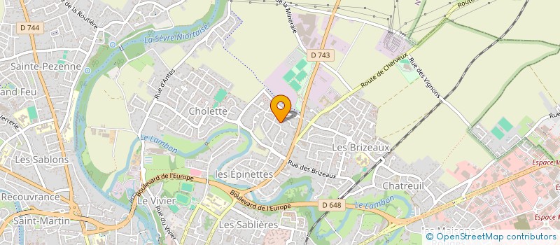 localisation de l'entreprise PERSO-SERVICES A DOMICILE à NIORT
