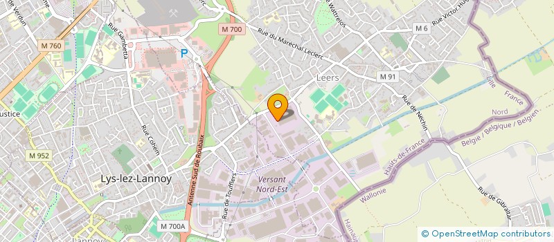 localisation de l'entreprise PERSOLAB  LEERS