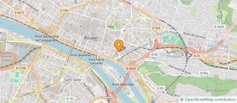 localisation de l'entreprise PERSONA +  ROUEN