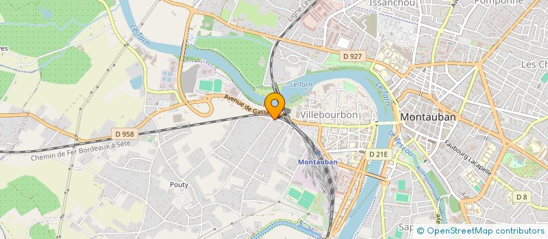 localisation de l'entreprise PERSONA à MONTAUBAN