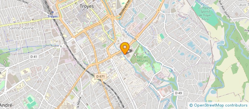 localisation de l'entreprise PERSONA GRATA à TROYES