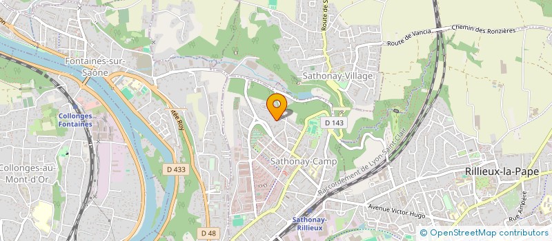 localisation de l'entreprise PERSONAE PATRIMOINE  SATHONAY-CAMP