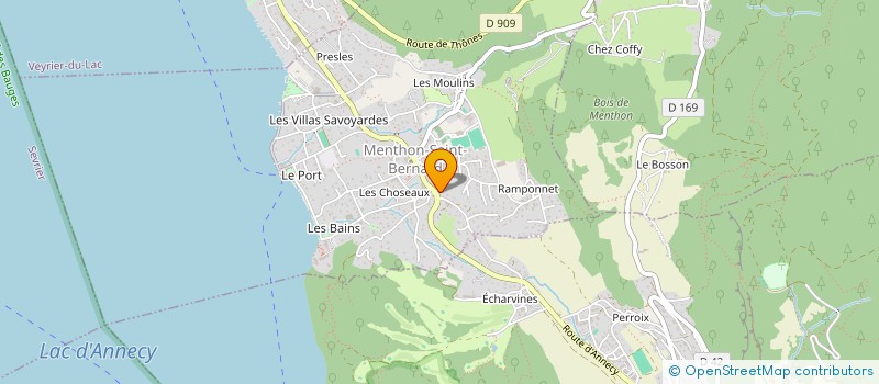 localisation de l'entreprise PERSONAL SPORT TRAINER  MENTHON-SAINT-BERNARD