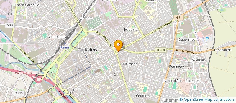 localisation de l'entreprise PERSONAL WOOD SYSTEM à REIMS