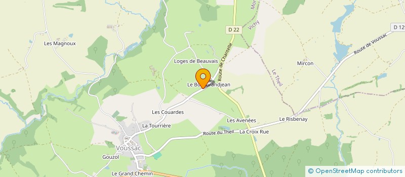 localisation de l'entreprise PERSONALITY EVENTS BY AA  VOUSSAC