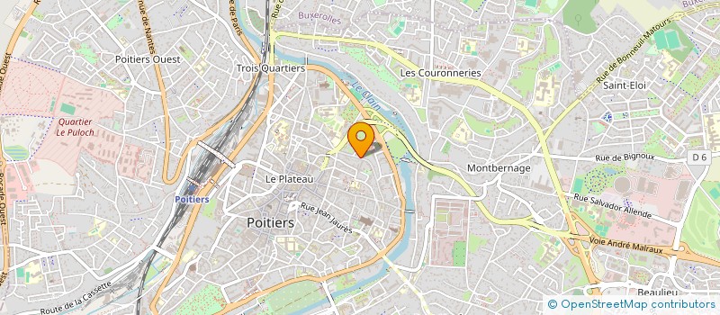 localisation de l'entreprise PERSONNAL RELATIONS HUMAINES INTERNATION à POITIERS