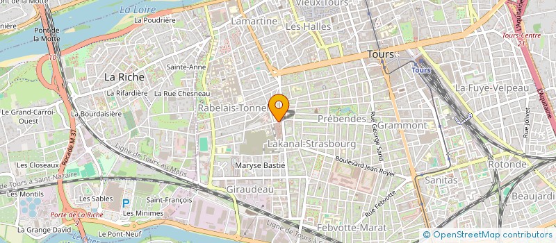 localisation de l'entreprise PERSONNALITE ET RELATIONS HUMAINES à TOURS