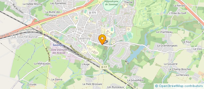 localisation de l'entreprise PERSONNE & FILS PROD à SAVENAY