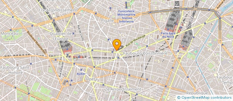 localisation de l'entreprise PERSONNEL D APPOINT BUREAUX ET INDUSTRIE P.A.B.I.  PARIS