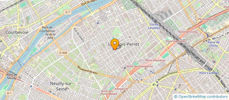localisation de l'entreprise PERSONNEL INTERIMAIRE SERVICE ASSISTANCE à LEVALLOIS-PERRET