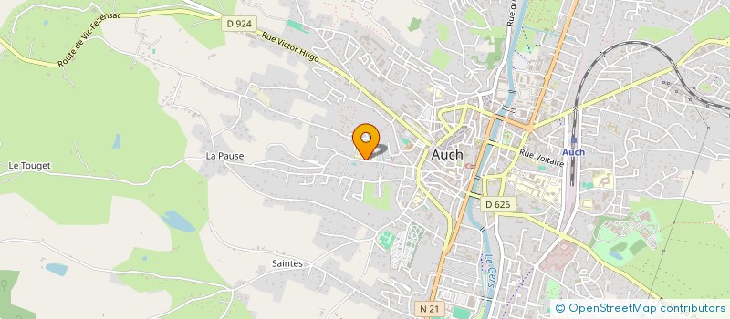 localisation de l'entreprise PERSONNELS DE L'IUT D'AUCH FESTIFS  AUCH