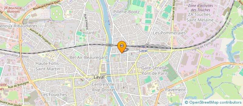 localisation de l'entreprise PERSONNELS DES ETABLISSEMENTS PUBLICS SECONDAIRE à LAVAL