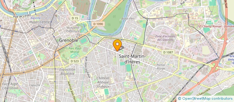 localisation de l'entreprise PERSONNES AGEES PRECARISEES à SAINT-MARTIN-D'HERES