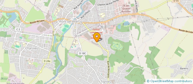 localisation de l'entreprise PERSOZ PARK  TIGNIEU-JAMEYZIEU