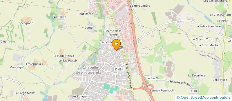 localisation de l'entreprise PERSPECT'INNOV  LA CHAPELLE-DES-FOUGERETZ