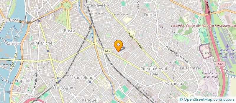 localisation de l'entreprise PERSPECTIV' APPART à TOULOUSE