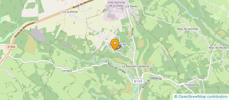 localisation de l'entreprise PERSPECTIV'EVOLUTION  CAGNAC-LES-MINES