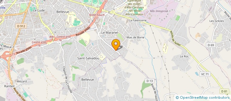 localisation de l'entreprise PERSPECTIV'IMMOBILIER  ALBI