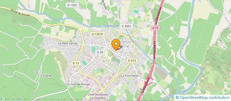 localisation de l'entreprise PERSPECTIVE à PEZENAS