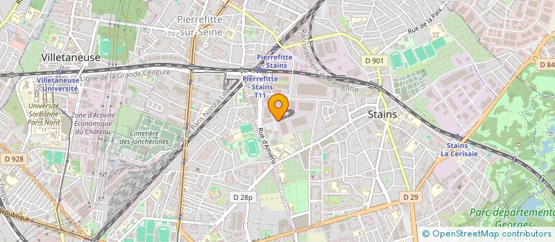 localisation de l'entreprise PERSPECTIVE à STAINS