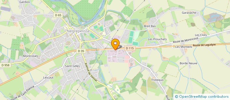 localisation de l'entreprise PERSPECTIVE  NEGREPELISSE