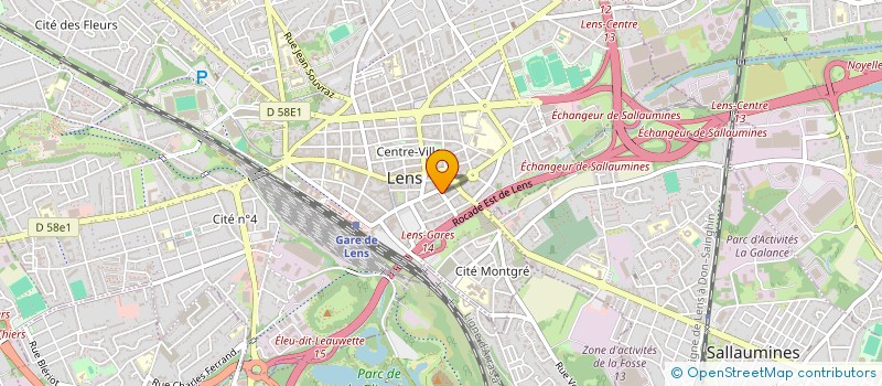 localisation de l'entreprise PERSPECTIVE DEVELOPPEMENT  LENS