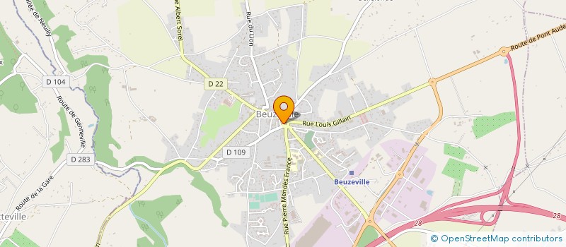 localisation de l'entreprise PERSPECTIVES  BEUZEVILLE