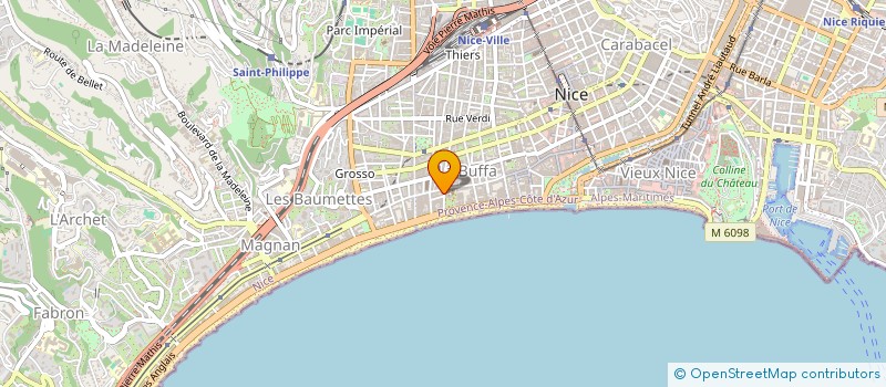 localisation de l'entreprise PERSPECTIVES à NICE