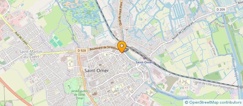 localisation de l'entreprise PERSPECTIVES  SAINT-OMER