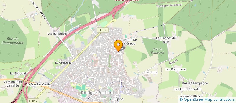 localisation de l'entreprise PERSPECTIVES  THORIGNE-FOUILLARD