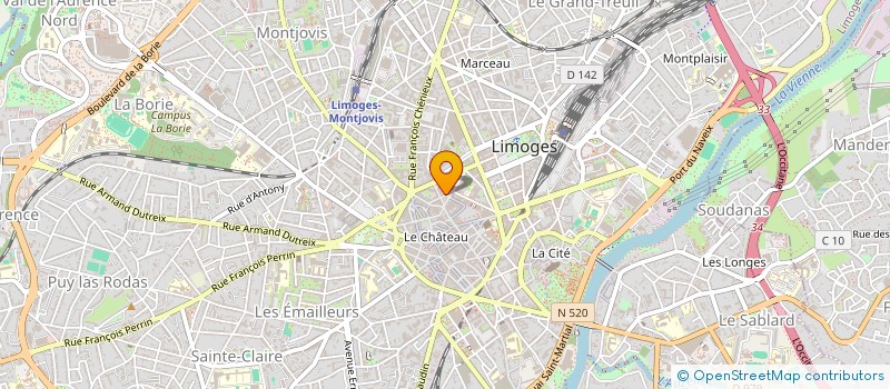 localisation de l'entreprise PERSPECTIVES à LIMOGES