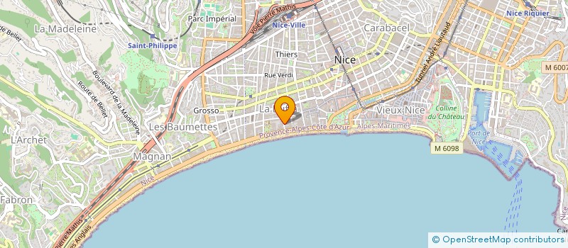 localisation de l'entreprise PERSPECTIVES à NICE