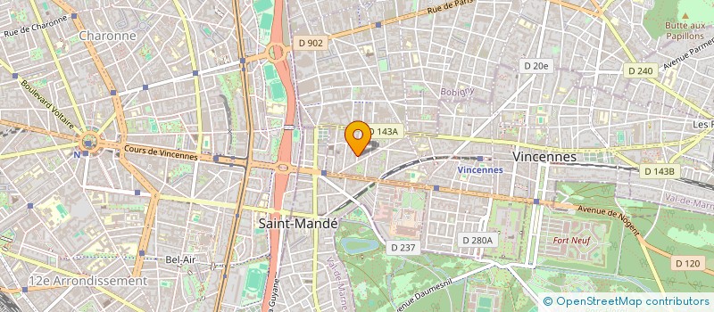 localisation de l'entreprise PERSPECTIVES  VINCENNES