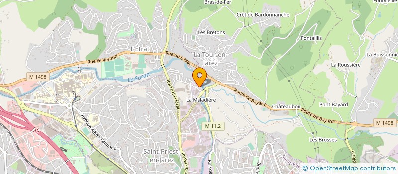 localisation de l'entreprise PERSPECTIVES ACTION  SAINT-ETIENNE