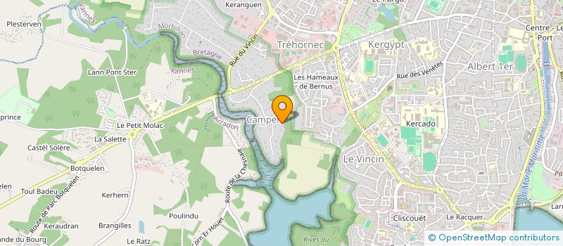 localisation de l'entreprise PERSPECTIVES - ATELIER D'ARCHITECTES à VANNES