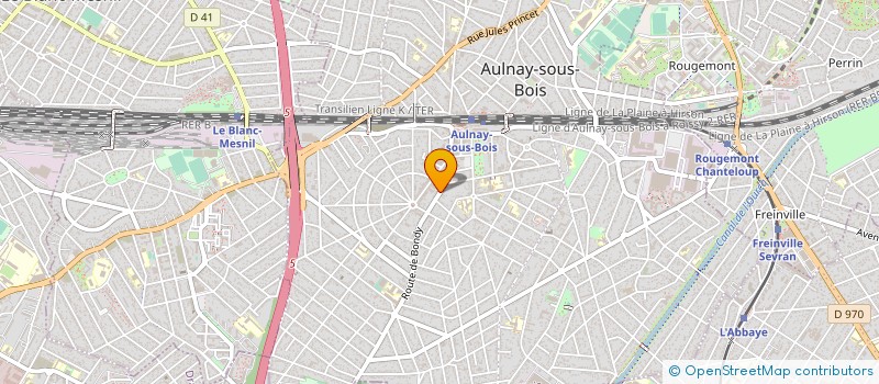 localisation de l'entreprise PERSPECTIVES & DEVELOPPEMENT FONCIER à AULNAY-SOUS-BOIS