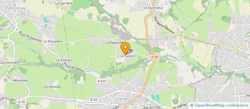 localisation de l'entreprise PERSPECTIVES DIGITALES  GREZIEU-LA-VARENNE