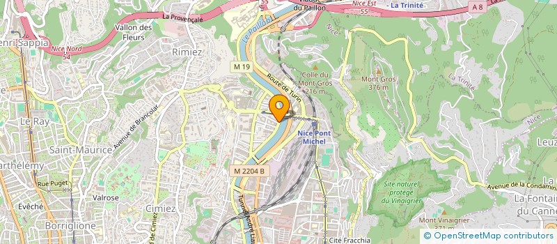 localisation de l'entreprise PERSPECTIVES ET DEVELOPPEMENT  NICE