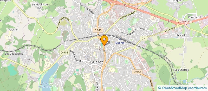 localisation de l'entreprise PERSPECTIVES ET EMPLOI à GUERET
