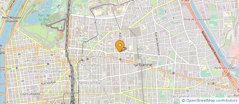 localisation de l'entreprise PERSPECTIVES INDUSTRIE  VILLEURBANNE