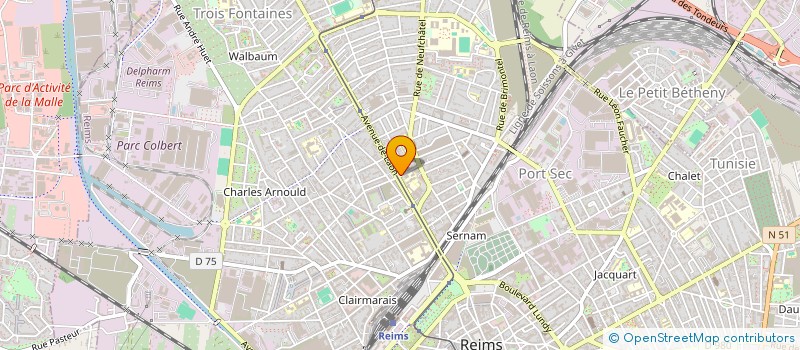 localisation de l'entreprise PERSPECTIVES KREOL  REIMS