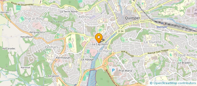 localisation de l'entreprise PERSPECTIVES M.O à QUIMPER