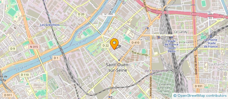 localisation de l'entreprise PERSPECTIVES NOUVELLES POUR DUEKOUE à SAINT-OUEN-SUR-SEINE