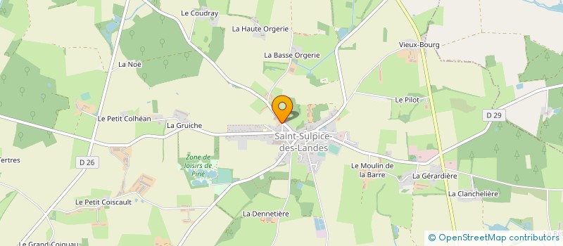 localisation de l'entreprise PERSPECTIVES PAYSAGE  VALLONS-DE-L'ERDRE