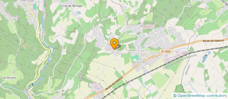 localisation de l'entreprise PERSPECTIVES URBAINES & RURALES  VOUREY